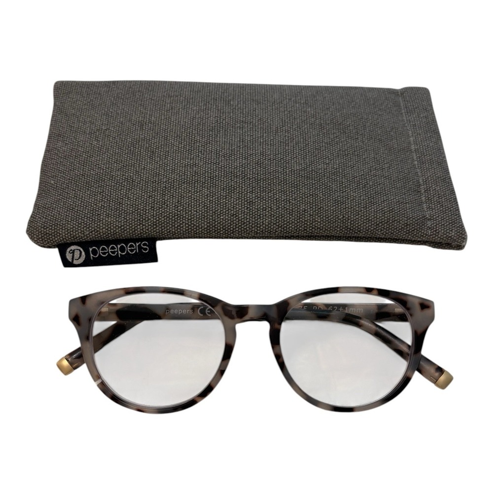 Peepers Canyon Focus Blue Light Block Reading Glasses +1.75 Gray Tortoise 2947